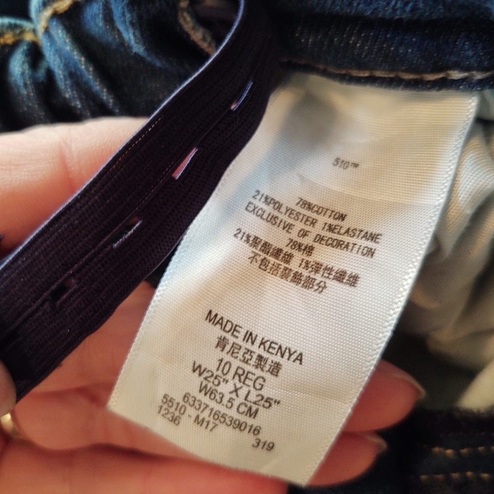 💥 3/$20 Levi's 510 Skinny 10R Jeans! Adjustable Waist! - Picture 2 of 7